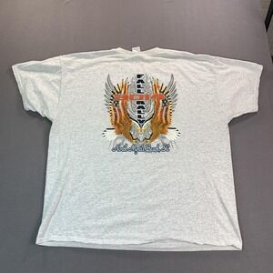 2014 Fall Rally Shirt Mens 3XL Gray North Myrtle Beach Eagles Biker Tee Jerzees